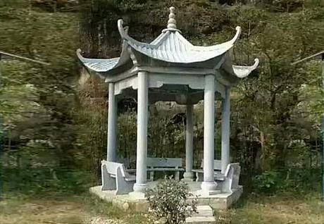 石雕凉亭